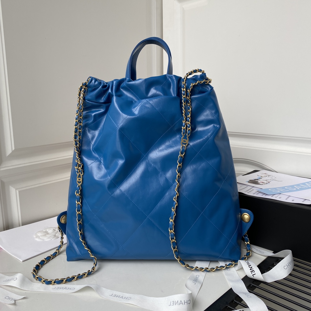 Calfskin 22 Backpack AS3133 Blue